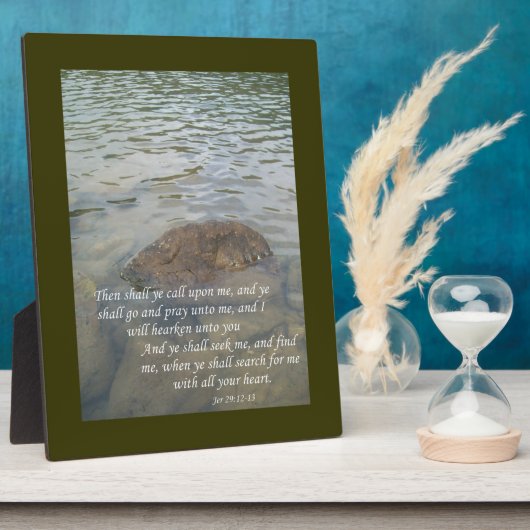 Jeremia 29:12-13 fotoplaat (Zijkant)