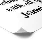 Jeremia 29:12-13 Minimalistische Bijbelvers Poster (Hoek)