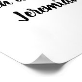 Jeremia 29:13 Minimalistische Bijbelvers Poster (Hoek)