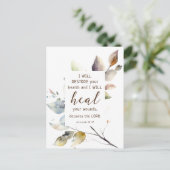 Jeremia 30 17 Ik zal uw gezondheid Bijbel herstell Briefkaart (Staand voorkant)