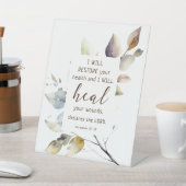 Jeremia 30 17 Ik zal uw gezondheid Bijbel herstell Reclamebord Met Voetstuk (Insitu)