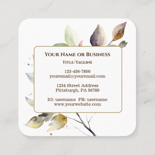 Jeremia 30 17 Ik zal uw gezondheid Bijbel herstell Vierkante Visitekaartje (Achterkant)