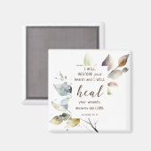 Jeremia 30 17 Ik zal uw wonden genezen Bijbelvers Magneet (Voorkant / Achterkant)