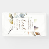 Jeremia 30 17 Ik zal uw wonden genezen Bijbelvers Spandoek (Horizontaal)