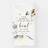 Jeremia 30 17 Ik zal uw wonden genezen Bijbelvers Spandoek (Verticaal)