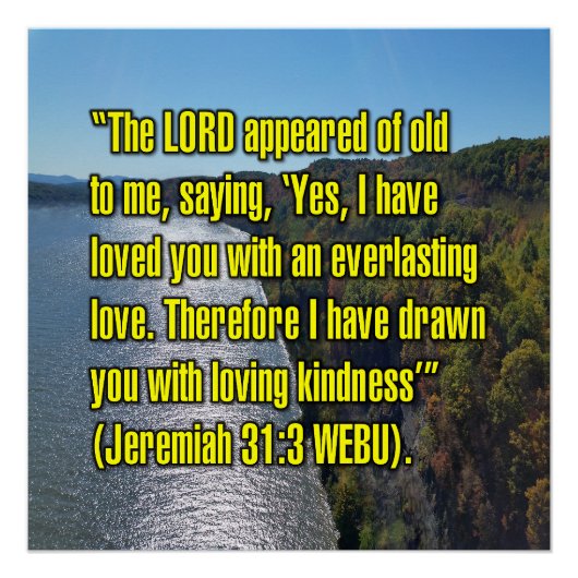 Jeremia 31:3 WEBU Perfect Poster (Voorkant)
