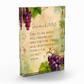 Jeremia 33:3 Christelijk Bijbelvers Fotoblokken (Links)