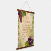 Jeremia 33:3 Christelijk Bijbelvers Hangend Wandkleed (Gebogen)