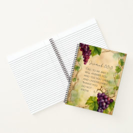 Jeremia 33:3 Christelijk Bijbelvers Notitieboek