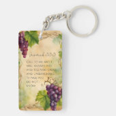 Jeremia 33:3 Christelijk Bijbelvers Sleutelhanger (achterkant)