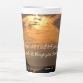 Jeremia 33:3 Latte Mok (Voorkant)