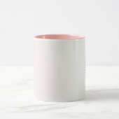 Jeremia 33:3, met roze roos op keramische mok (Midden)