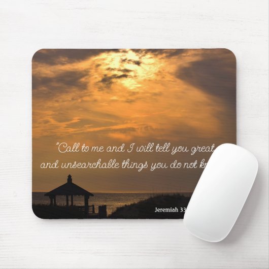 Jeremia 33:3 Mousepad Muismat (Met muis)