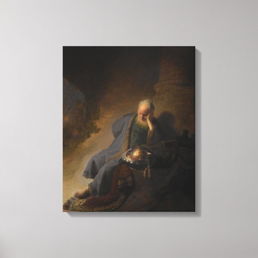 Jeremia beweent de verwoesting van Jeruzalem Canvas Afdruk (Voorkant)