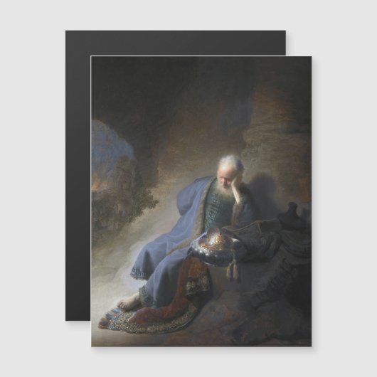 Jeremia Lamenting over de Herfst van Jeruzalem, Re (Voorkant / Achterkant)