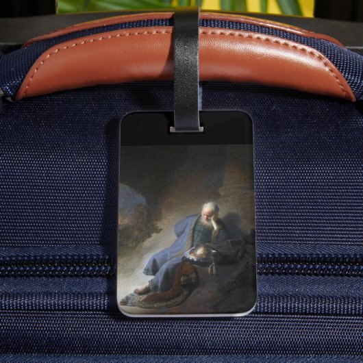 Jeremia Lamenting over de Herfst van Jeruzalem, Re Bagagelabel (Achter Insitu 4)