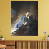 Jeremia Lamenting over de Herfst van Jeruzalem, Re Canvas Afdruk (Insitu (Woonkamer))