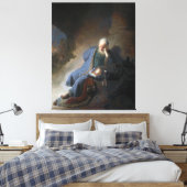 Jeremia Lamenting over de Herfst van Jeruzalem, Re Canvas Afdruk (Insitu (Slaapkamer))