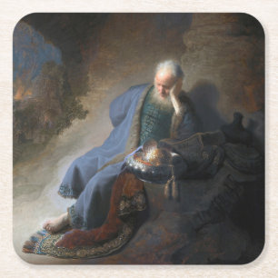 Jeremia Lamenting over de Herfst van Jeruzalem, Re Kartonnen Onderzetters