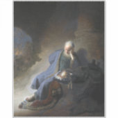 Jeremia Lamenting over de Herfst van Jeruzalem, Re Sticker (Voorkant)