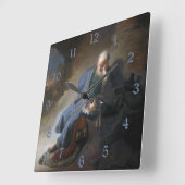 Jeremia Lamenting over de Herfst van Jeruzalem, Re Vierkante Klok (Hoek)