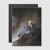 Jeremia treurend over de val van Jeruzalem, Rembra (Voorkant / Achterkant)