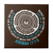 Jeremiah 17:7-8 Boom Rings Tegeltje (Voorkant)