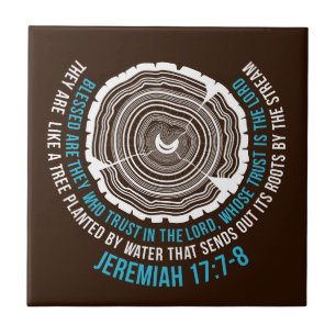 Jeremiah 17:7-8 Boom Rings Tegeltje