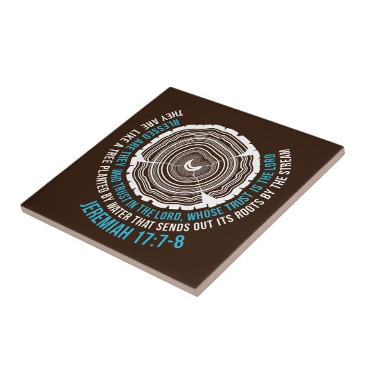 Jeremiah 17:7-8 Boom Rings Tegeltje (Zijkant)