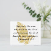 Jeremiah 17:7 Briefkaart (Staand voorkant)