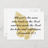 Jeremiah 17:7 Briefkaart (Voorkant / Achterkant)