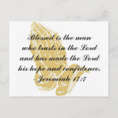Jeremiah 17:7 Briefkaart (Voorkant)