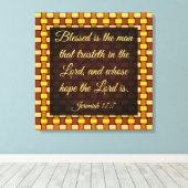 Jeremiah 17-7 canvas afdruk (Insitu (Houten vloer))