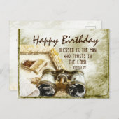 Jeremiah 17:7 Gezegend is het Man, Birthday Briefkaart (Voorkant / Achterkant)