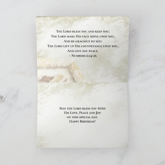 Jeremiah 17:7 Gezegend is het Man, Birthday Kaart (Binnen)