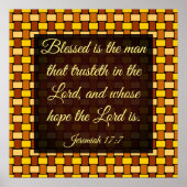 Jeremiah 17-7 poster (Voorkant)