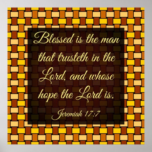 Jeremiah 17-7 poster (Voorkant)