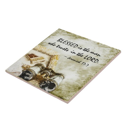 Jeremiah 17:7 Verzegelde het Man dat de Heer vertr Tegeltje (Zijkant)