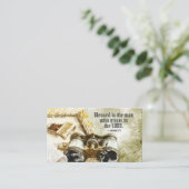 Jeremiah 17:7 Verzegelde het Man dat de Heer vertr Visitekaartje (Staand voorkant)