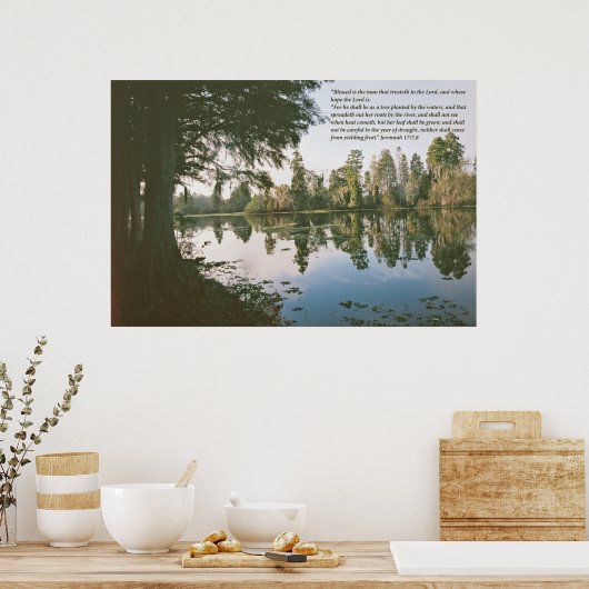 Jeremiah 17 — horizontaal poster (Keuken)