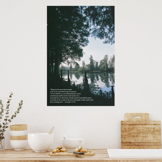 Jeremiah 17 - vertical poster (Keuken)