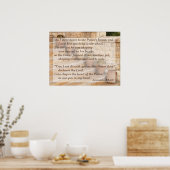 Jeremiah 18:3-4,6 Clay in My Potter's hand Poster (Keuken)