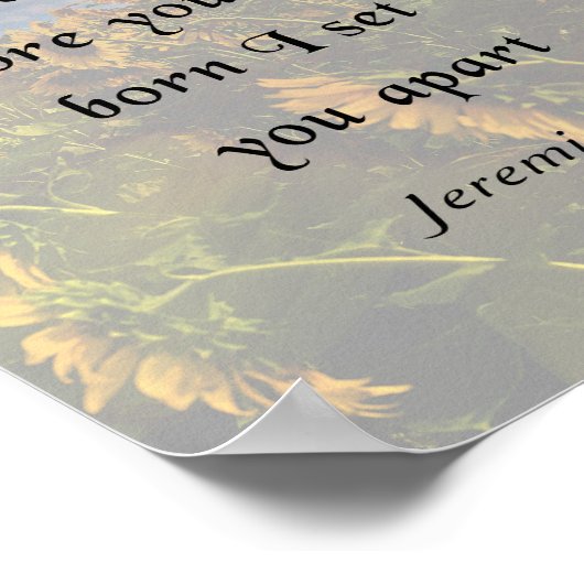 Jeremiah 1:5, Inspirerend Bijbelse Verse Poster (Hoek)