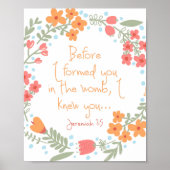 Jeremiah 1:5 Nursery Print (Voorkant)