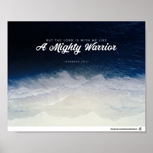 Jeremiah 20:11 - Een machtige aander Poster (Voorkant)