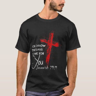 Jeremiah 2911 Christelijke Religieuze Bijbel Verse T-shirt
