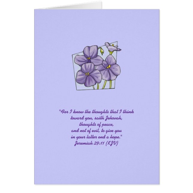 Jeremiah 29:11 (Voorkant)