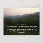 Jeremiah 29:11-13 briefkaart (Voorkant)