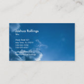 Jeremiah 29; 11-14 | Christelijk blauw Visitekaartje (Achterkant)