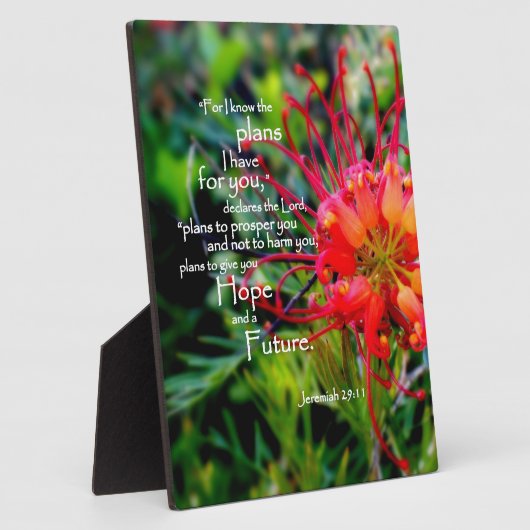 Jeremiah 29:11 A Hope and a Future Fotoplaat (Zijkant)